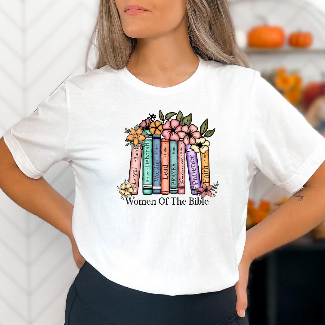 Floral Women of the Bible DTF Transfer, Ready to Press Christian Faith ...