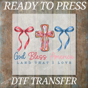God Bless America 1776 Shirt Dtf Transfer, Trendy July 4th Day Ready To Press, Happy 4th Of July Woman Heat Press, Gift to Her, Usa Flag Tee
