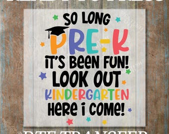 2026 Graduate Dtf, Pre-K Grad Dtf, Pre-K Graduate Dtf,Ready to Press DTF Transfer, Iron on Decal, Direct to Film TransferRoo