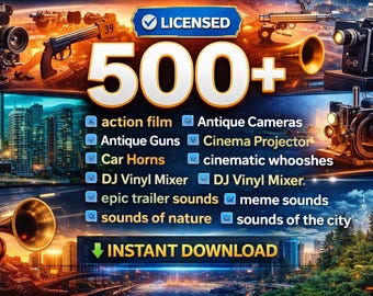 500+ Wedding Sound Effects and Cinematic Audio Pack | Royalty Free SFX & Background Music | Instant Download for Video Editing