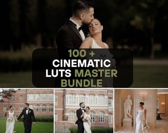 100+ Cinematic Wedding LUT Bundle S-Log3 | Cinematic Wedding Color Grading LUT | Sony Slog3 Video LUT | Instant Download