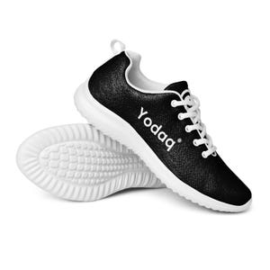 Yodaq® Black Knit Sneakers – Lightweight Men’s Athletic Shoes | Casual Urban Trainers | Breathable Sport Footwear
