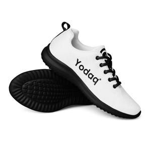 Yodaq® Black & White Men’s Sneakers – Classic Sport Knit Trainers for Everyday Wear
