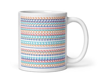 Taza de cerámica con mensaje oculto