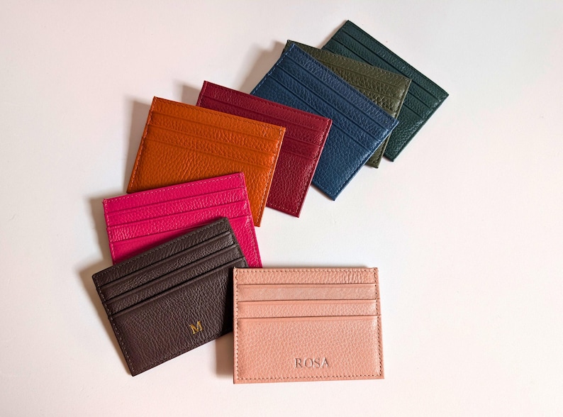 Colorful cardholder wallets