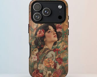 Art Nouveau Woman Floral Phone Case