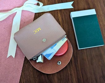 Real Leather Purse, Custom Coin Pouch, Minimalist Wallet, Men’s Coin Pouch, Small Wallet for Women, Small Leather Pouch, Leather Coin Purse