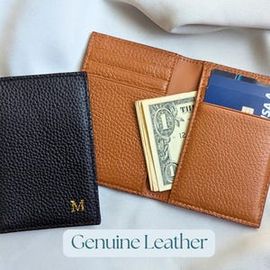 Porta carte personalizzato, portafoglio per lui, porta carte da uomo, porta carte in vera pelle, portafoglio minimalista in pelle personalizzato, porta carte