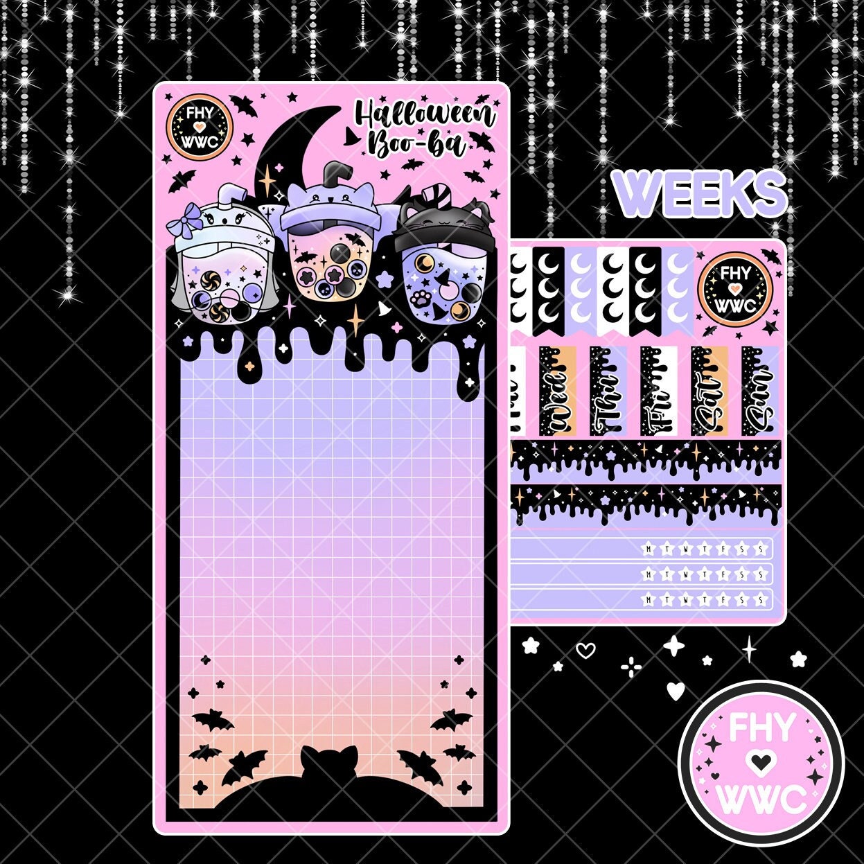 NEW! Boo-Ba - Hobonichi Weeks Sticker Kit