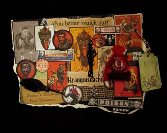 Christmas Card, Happy Krampus, Krampus Christmas, 73, Christmas Demon, Krampus Greeting, Merry Krampus Card, Krampus Nacht, Devil Card, Kram