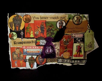 Happy Krampus Card, Christmas Devil, Devil Card, 57, Gruss Vom Krampus, Krampus Christmas, Merry Krampus Card, Christmas Card, Krampus Card