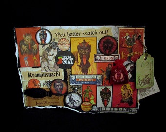 Krampus Card, Christmas Card, Happy Krampus, 74, Krampus Christmas, Christmas Demon, Krampus Greeting, Merry Krampus Card, Krampus Nacht