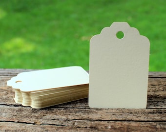 Merchandise Tags, 50 Blank Tags, Manila Tags, Ephemera Supply, No Strings, Paper Tags, Blank Tags, Altered Art Supply, Hang Tags