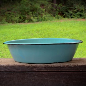 アンティーク　オーバルウォッシュタブ Vintage Enamel Wash Tub - Etsy