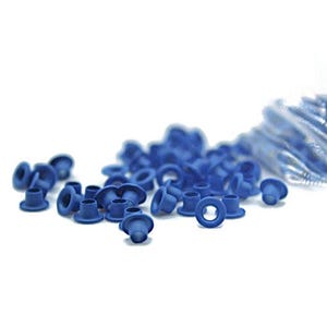 Blue Eyelets, 1/8 inch, 200 Eyelets, Medium Blue, Scrapbooking, Round Metal, Eyelets, Blue Round, Scrap Booking, 1/8 Blue Eyelet, Blue Gromm