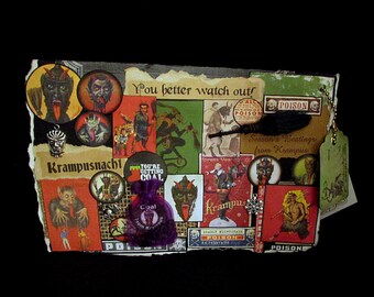 Krampus Christmas, Merry Krampus Card, Christmas Card, Krampus Card, Krampus Greeting, 52, Happy Krampus, Gruss Vom Krampus, Krampus Nacht
