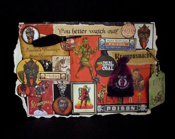 Krampus Christmas, Merry Krampus Card, Krampus Card, 62, Krampus Greeting, Christmas Demon, Happy Krampus Card, Christmas Devil, Devil Card