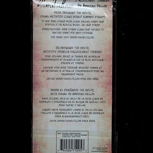 Timbres étirables Tim Holtz - 17,8 X 21,6 Cm - Garnitures Florales