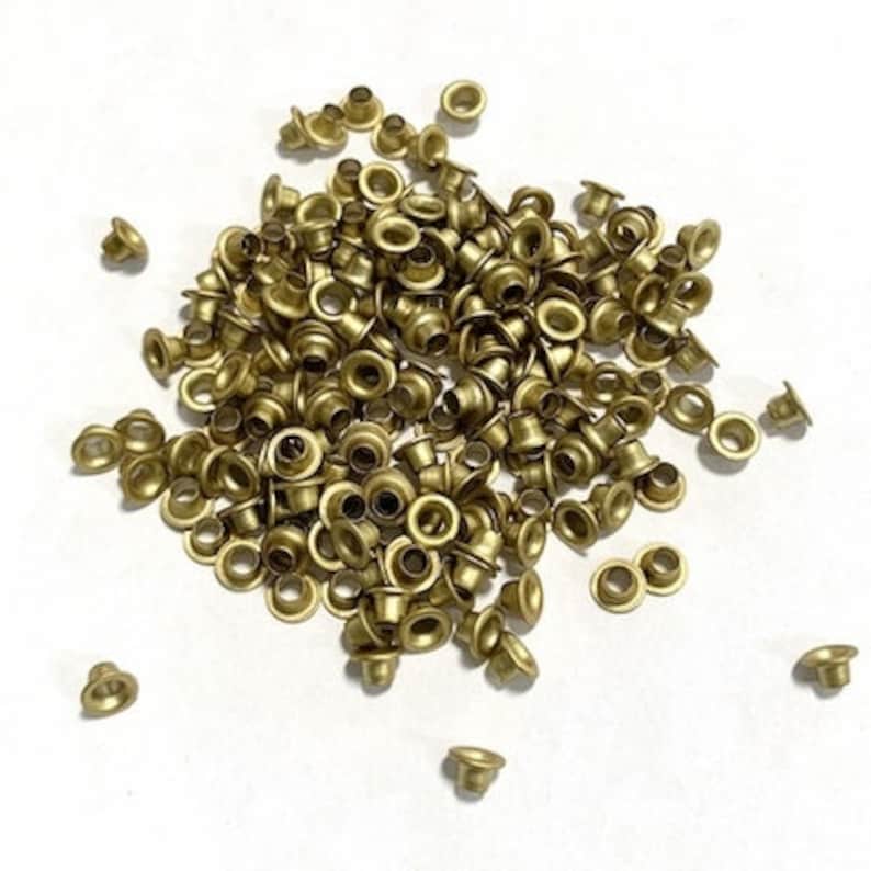 Gold Eyelets 1/8 Inch Gold Grommets Scrapbooking 200 Etsy