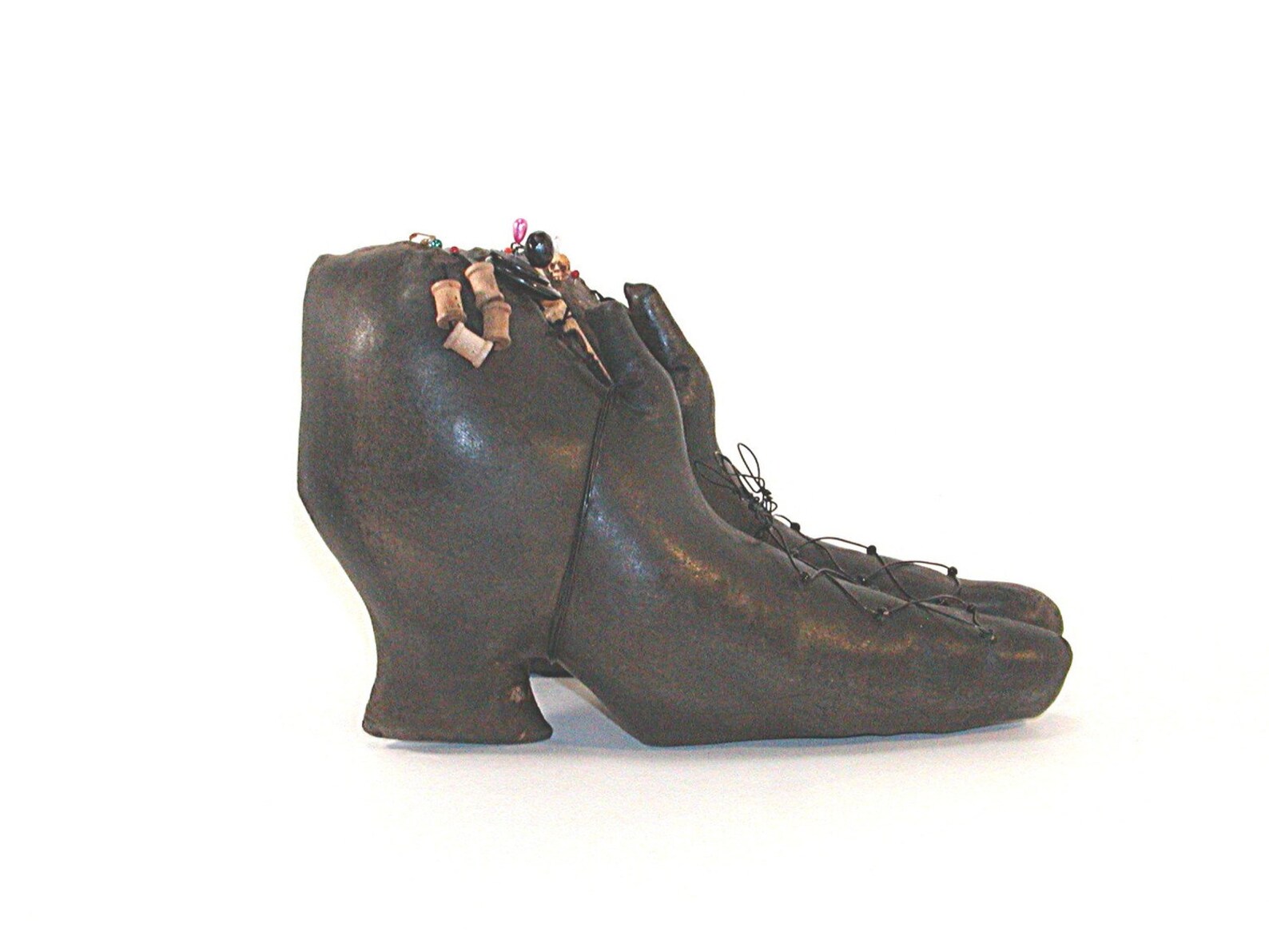 Witch Shoes Witch Halloween Wicca Primitive Halloween Etsy