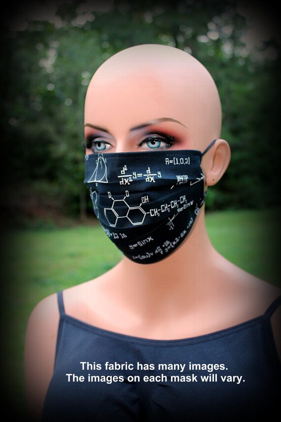 Cloth Face Mask Physics Mask Science Mask Science Geek Etsy
