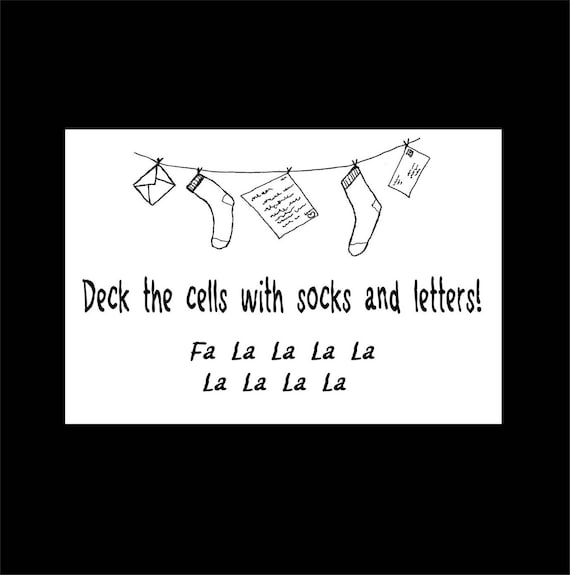 Inmate Card Prison Christmas Inmate Christmas Prison Etsy