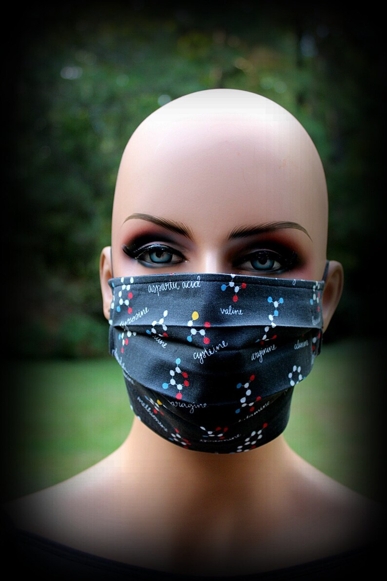 Fabric Face Mask Amino Acids Biochemistry Mask Science - Etsy