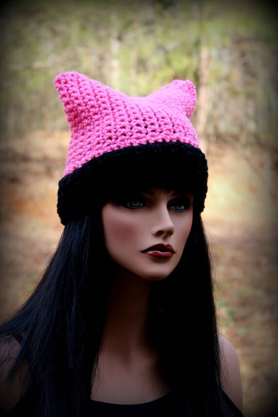 国内で当店のみ PINKSPINK - black l cat ear beanie Black Cat Ear Pierced Knit Beanie | Hot Topic