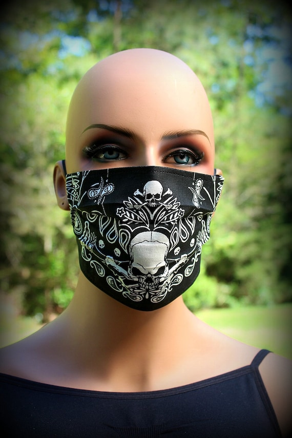 Skull Pirate Mask Green Bandana Skull Pirate Mask Green Bandana