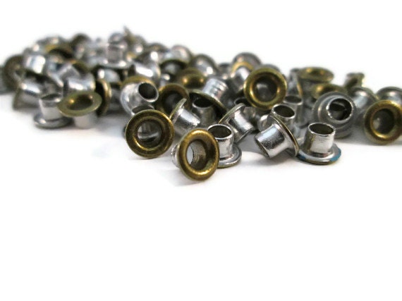 4mm Eyelets Grommets With Washers Eyelets and Grommets for Leather Crafts,  Scrapbooking, Purses, Bags, Shoes, Scrapbooking, Arts and Crafts 