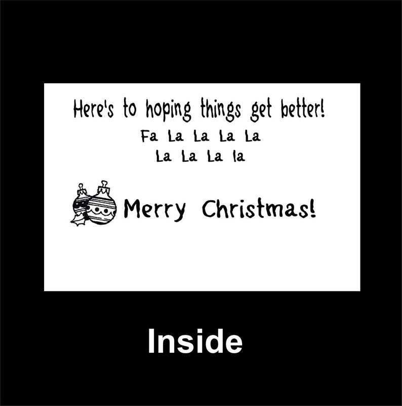 Inmate Card Prison Christmas Inmate Christmas Prison Etsy