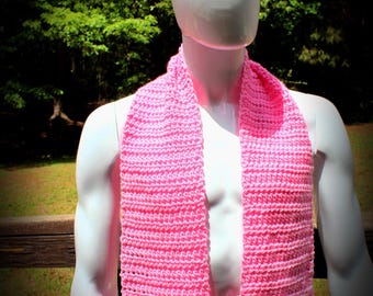 Pink Long Scarf, Pink Neckwarmer, Mens Neckwarmer, Womens Scarf, Hood Scarf, Long Scarf, Pink Muffler, Soft Pink Scarf, Traditional Scarf