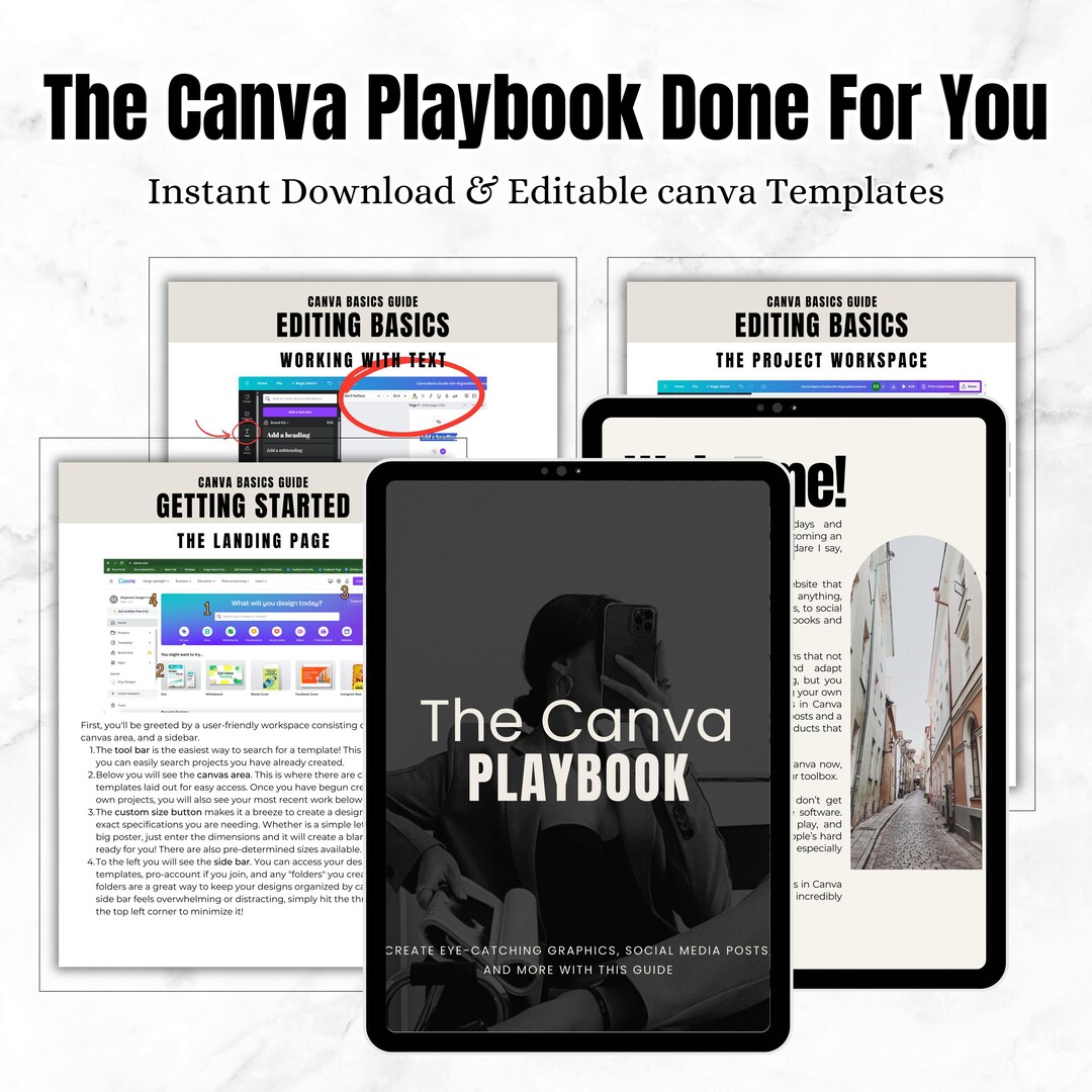 Canva Playbook Guide PLR Guide MRR Digital Product With PLR Mastering ...