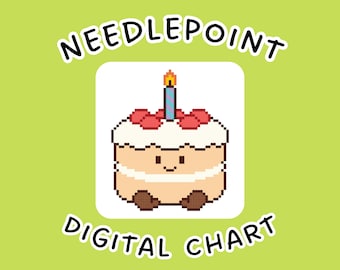 Geburtstagkuchen Jelly Cat Kawaii Mini Nadelspitze Stickmuster