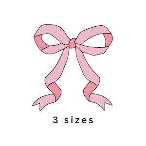 Ribbon Bow 4 Machine Embroidery File