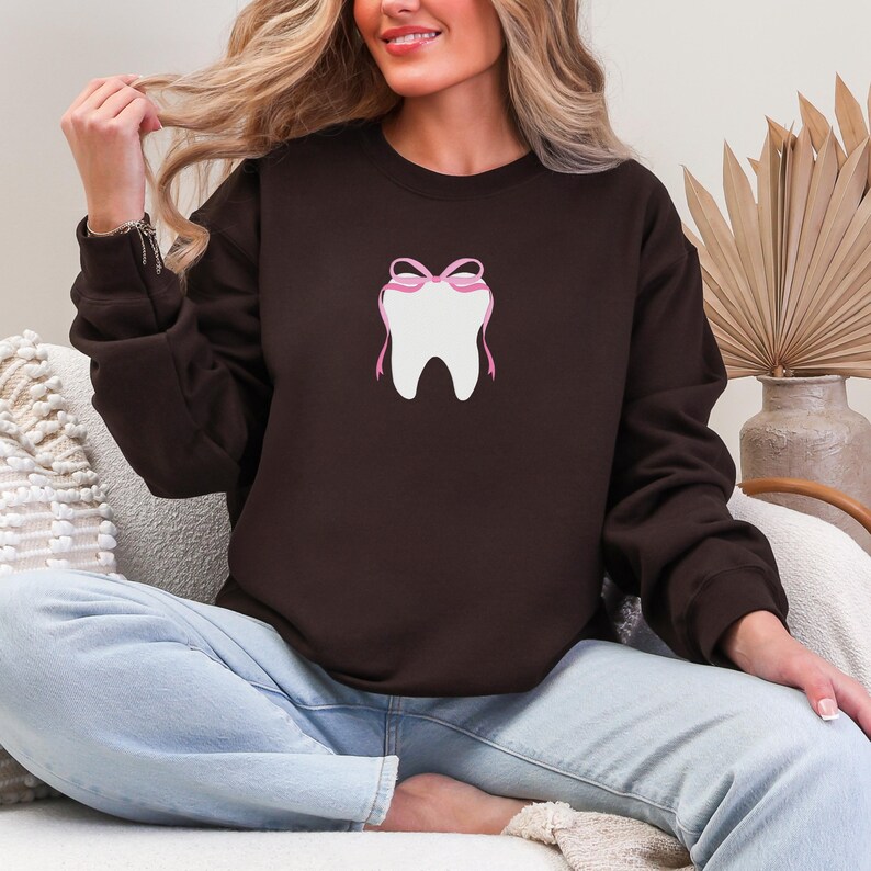 Tooth Pes Tooth Fairy Machine Embroidery File With Bow (digital File, Pes, Jef ...