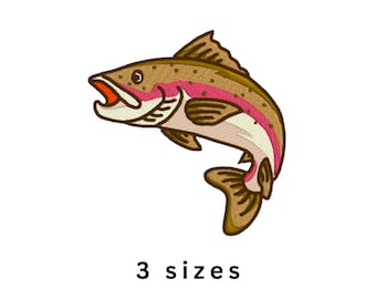 Trout Fishing Machine Embroidery File
