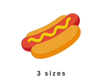 Hotdog Hot Dog Machine Embroidery File