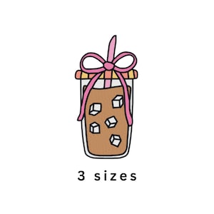 Ice Coffee Machine Embroidery File