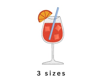 Aperol Spritz Machine Embroidery File
