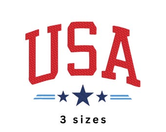 USA star Sweatshirt Machine Embroidery File