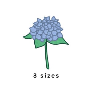 Hydrangea Flower Machine Embroidery File