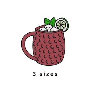 Moscow Mule Machine Embroidery File