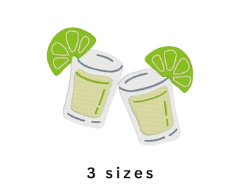 Tequila Shots Machine Embroidery File