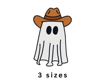 File per ricamo a macchina "Fantasma, Cowboy, Spettrale Halloween"