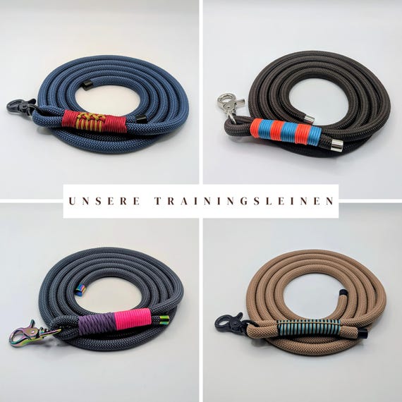 Rope training leash | 1.8 m dog leash | Handmade rope leash | Dog training accessory