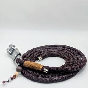 Stallfuchs | Halslijn voor paarden | 2 m | 10 mm premium touw | Paniekhaak | Karabijnhaak | Handgemaakt in Duitsland