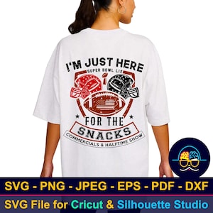 Super Bowl Snacks SVG: Commercials & Halftime Show (Digital Download)