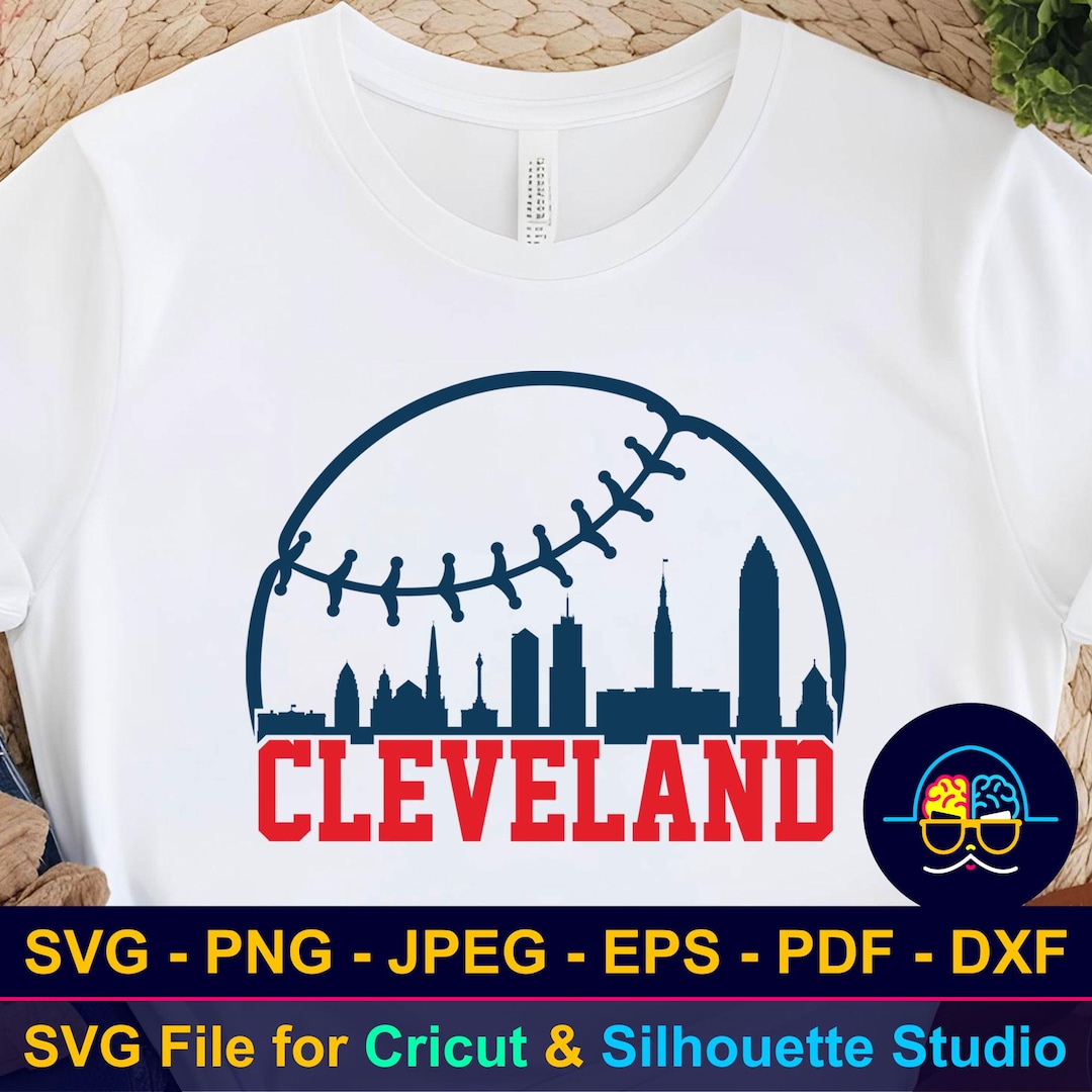 Cleveland Baseball SVG, Cleveland Skyline SVG, Baseball Team Shirt ...