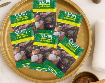 Marokkanische Beldi Schwarze Seife - Peeling & Erweichung der Haut - 6 Beutel für das Hamam-Ritual